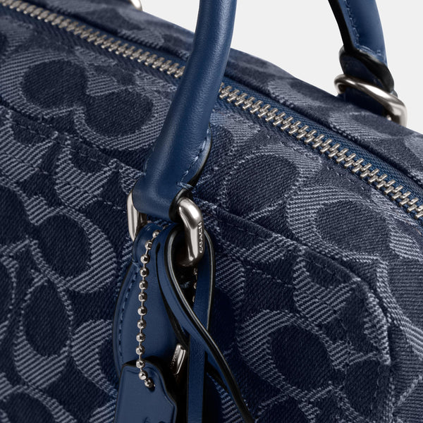 Bowery Satchel 22 In Signature Denim