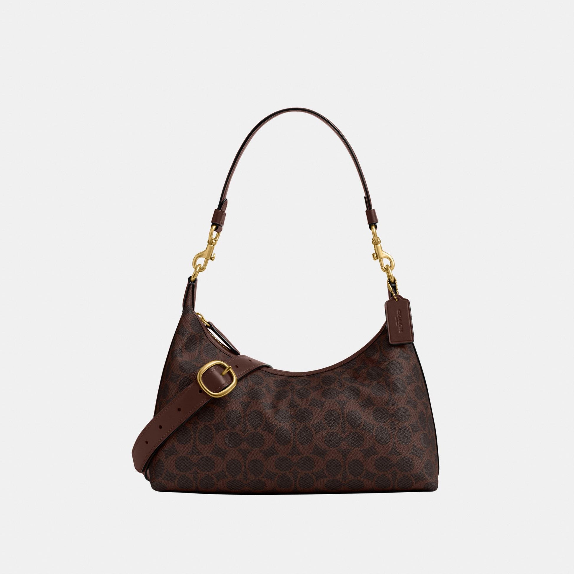 CAM23-Juliet Shoulder Bag In Signature Canvas-B4/Maple Maple