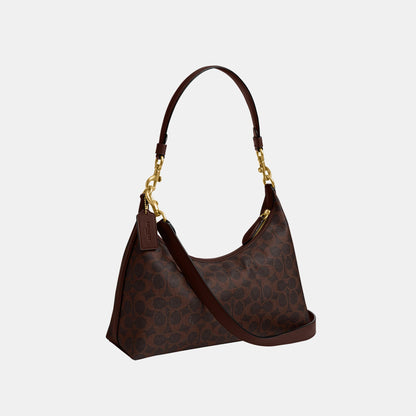 CAM23-Juliet Shoulder Bag in Signature Canvas-B4/Maple Maple