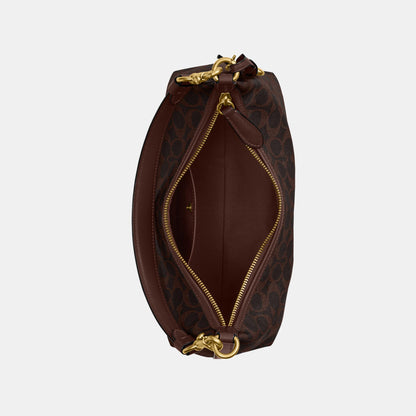 CAM23-Juliet Shoulder Bag In Signature Canvas-B4/Maple Maple