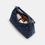 CAM24-Juliet Shoulder Bag In Signature Denim-Lh/Deep Blue Multi