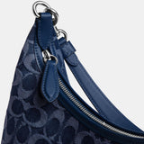 CAM24-Juliet Shoulder Bag In Signature Denim-Lh/Deep Blue Multi