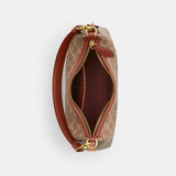 CAM26-JULIET SHOULDER BAG 25 IN SIGNATURE CANVAS-B4/Tan Caramel