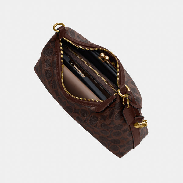 حقيبة كتف "جوليت 25" من القماش بنقشة كوتش