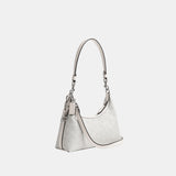 CAM26-JULIET SHOULDER BAG 25 IN SIGNATURE CANVAS-LH/White Chalk