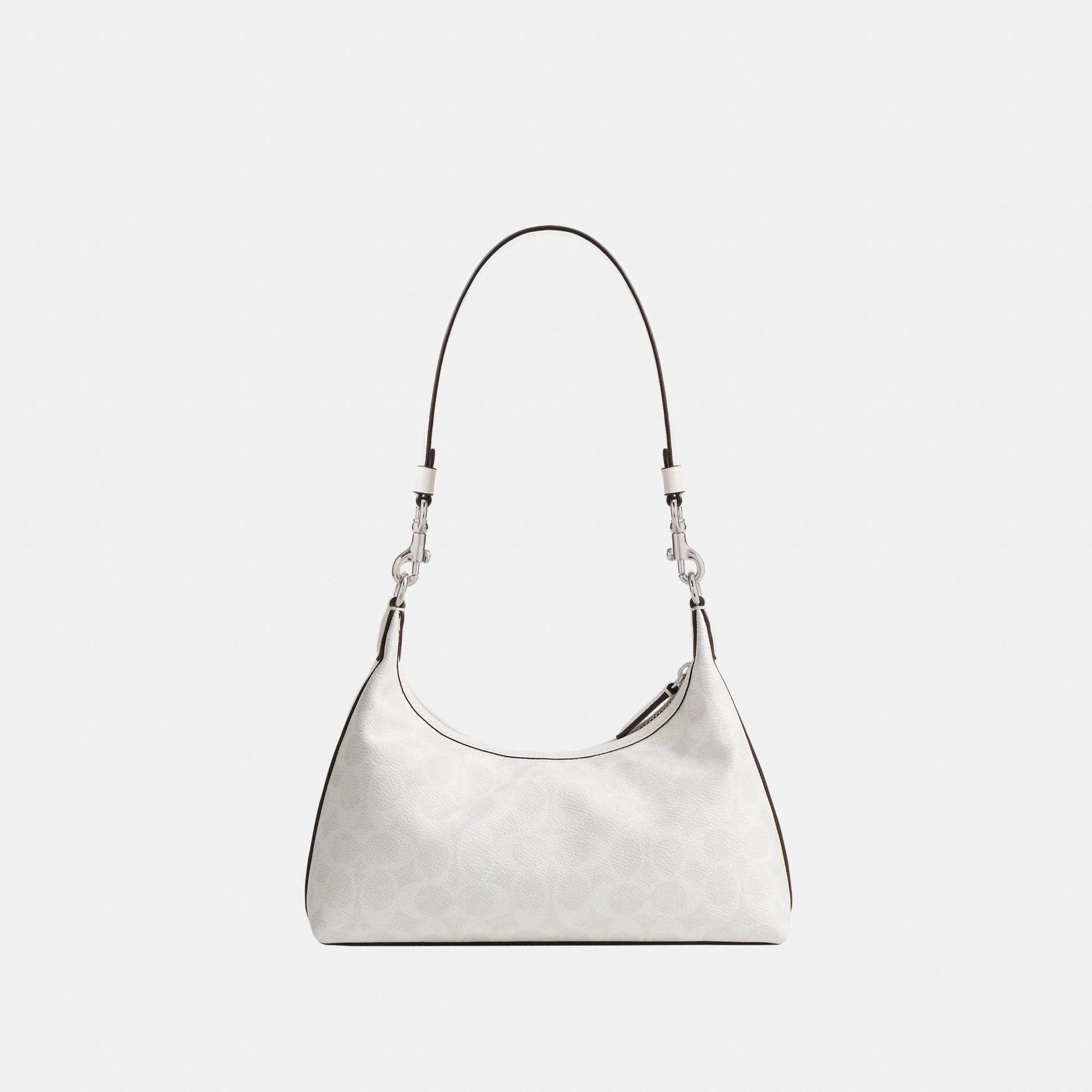 CAM26-JULIET SHOULDER BAG 25 IN SIGNATURE CANVAS-LH/White Chalk