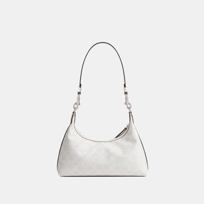 CAM26-JULIET SHOULDER BAG 25 IN SIGNATURE CANVAS-LH/White Chalk