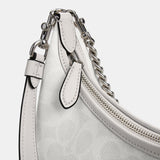 CAM26-JULIET SHOULDER BAG 25 IN SIGNATURE CANVAS-LH/White Chalk