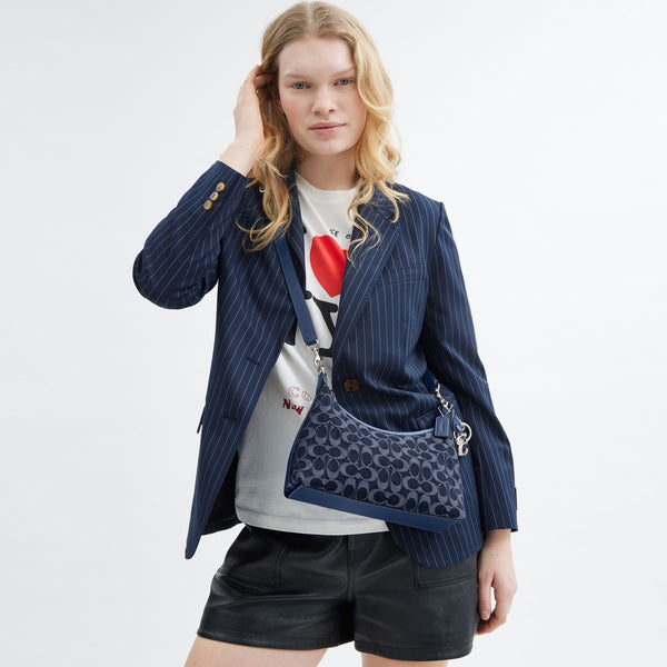 Juliet Shoulder Bag 25 In Signature Denim