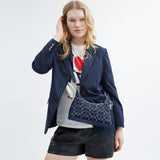 CAM27-Juliet Shoulder Bag 25 In Signature Denim-Lh/Deep Blue Multi