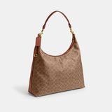 CAM28-Juliet Shoulder Bag 38 In Signature Canvas-B4/Tan Caramel