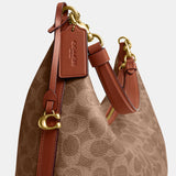 CAM28-Juliet Shoulder Bag 38 In Signature Canvas-B4/Tan Caramel