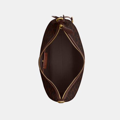 CAM28-Juliet Shoulder Bag 38 in Signature Canvas-B4/Maple Maple