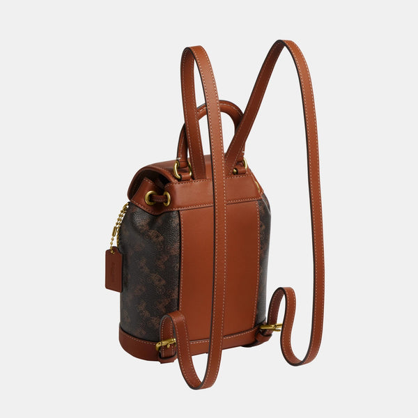 Harper Backpack With Horse And Carriage Print
