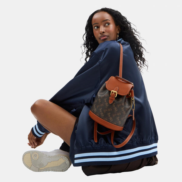 Harper Backpack With Horse And Carriage Print
