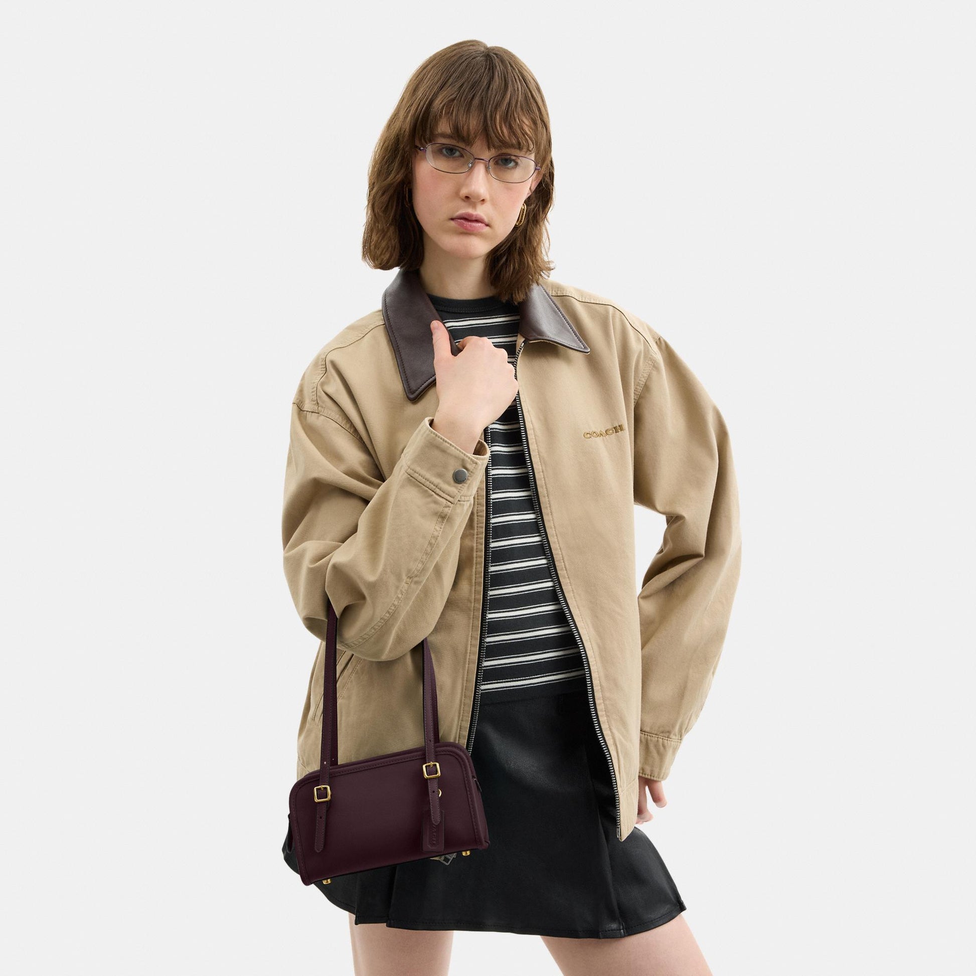 CAM45-Swing Zip Bag 20-B4/Black Currant