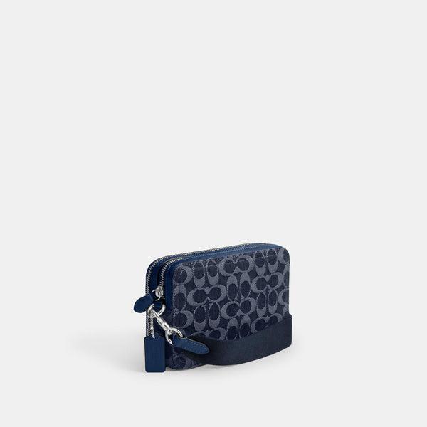 Charter Crossbody Bag 19 In Signature Denim