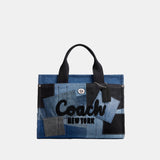 CAM72-CARGO TOTE BAG WITH PATCHWORK-LH/Denim Multi