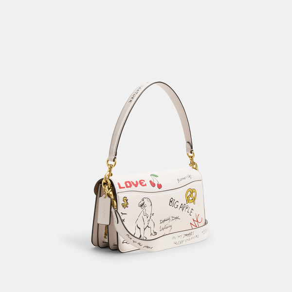 Tabby Shoulder Bag 26 With Sketch Print