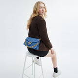 CAN14-Chain Tabby Shoulder Bag-B4/Deep Blue