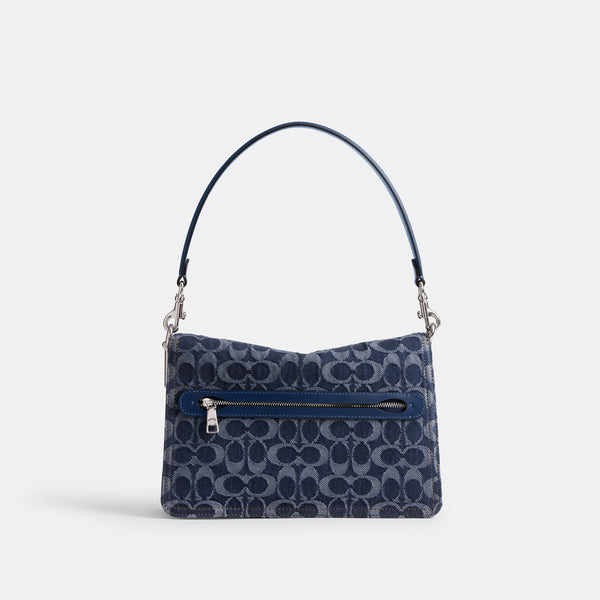 Chain Tabby Shoulder Bag In Signature Denim