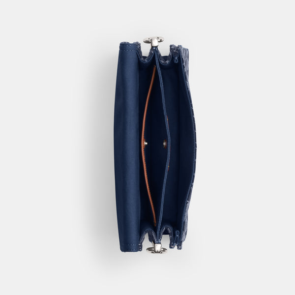 Chain Tabby Shoulder Bag In Signature Denim