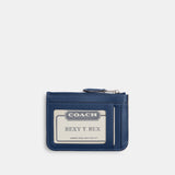 CAN65-Essential Mini Id Card Case In Signature Denim-Lh/Deep Blue Multi