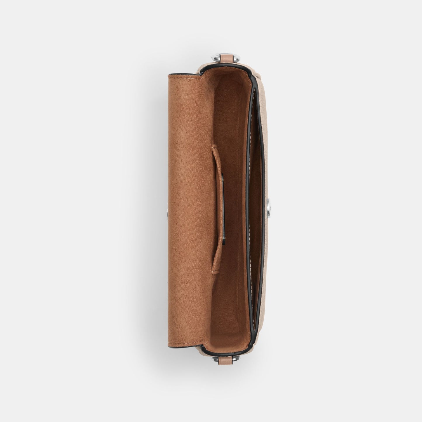 CAN70-Hailey Flap Bag In Signature Canvas-Sv/Sand/Taupe