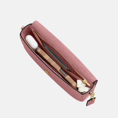 CAN90-Brook Flap Chain Bag-B4/Peony