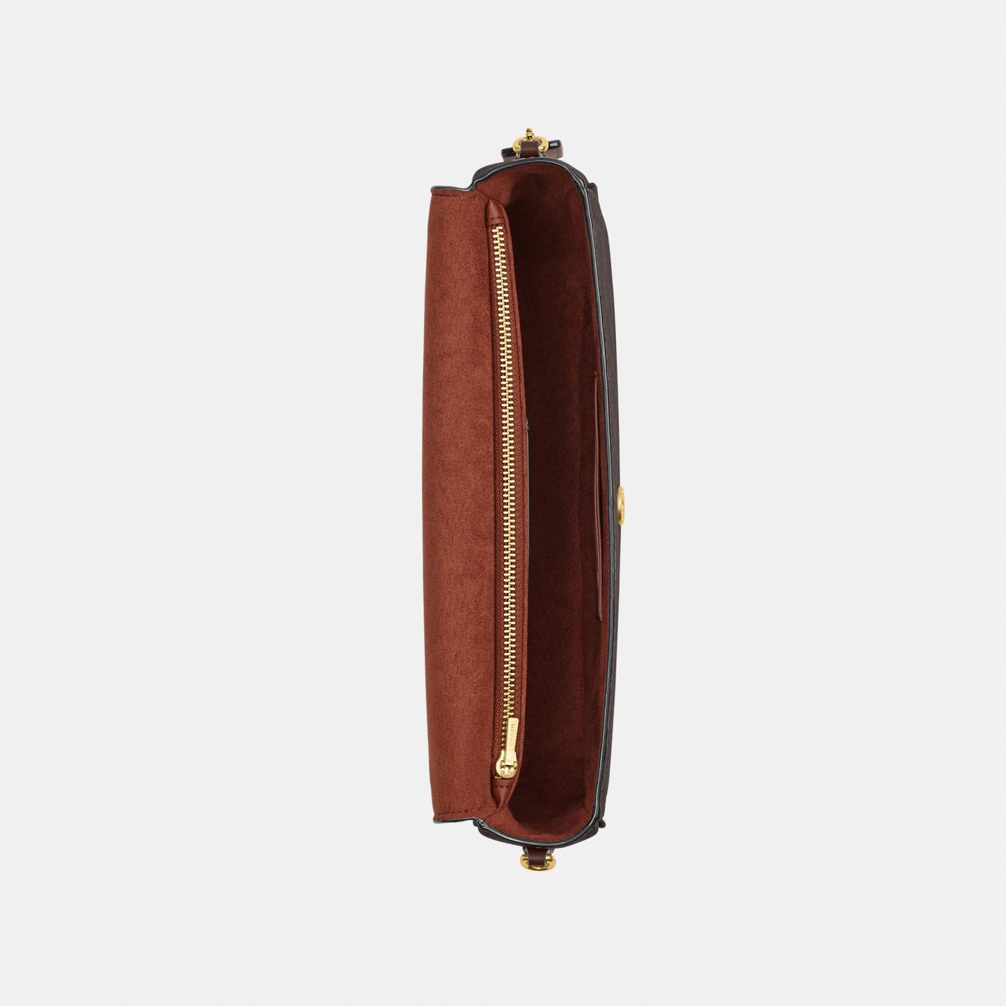 CAN91-Brook Flap Chain Bag in Signature Canvas-B4/Maple