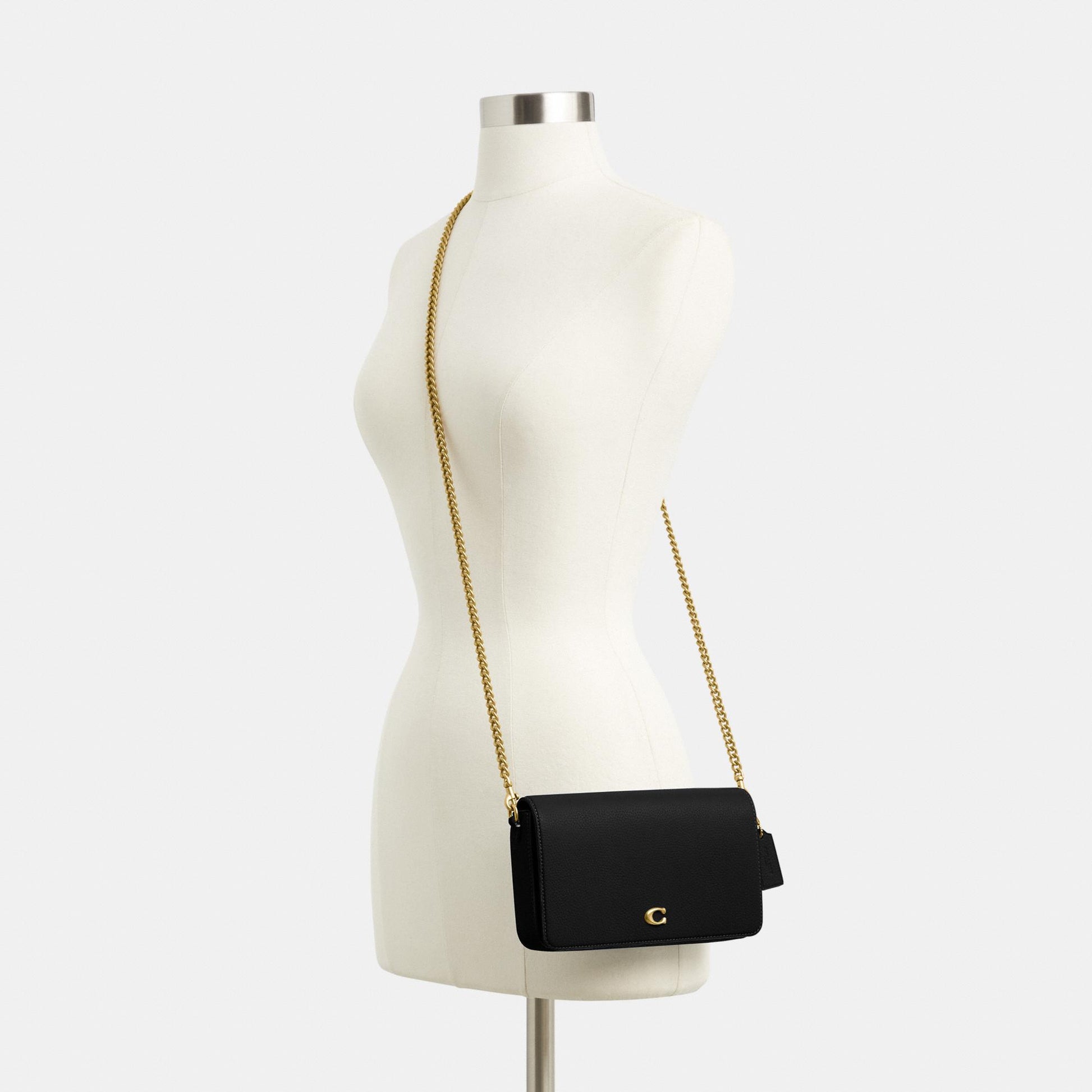 CAO01-Mila Crossbody Bag with Signature Canvas-B4/Black