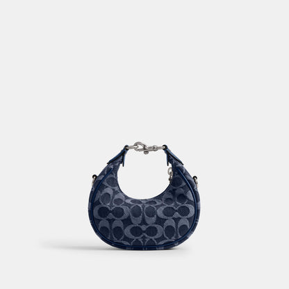 CAO04-JONIE BAG IN SIGNATURE DENIM-LH/Deep Blue Multi