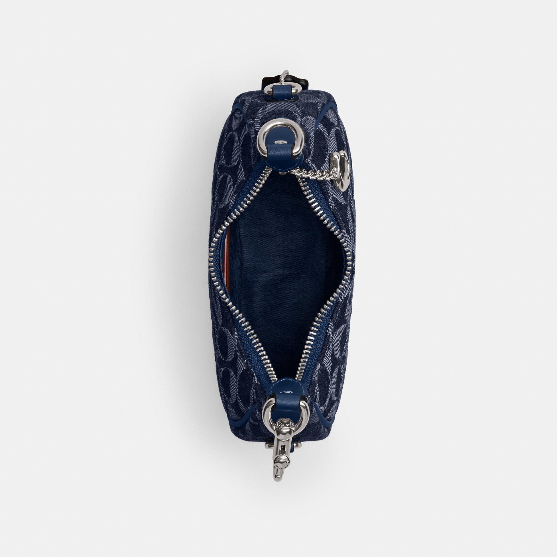 CAO04-JONIE BAG IN SIGNATURE DENIM-LH/Deep Blue Multi