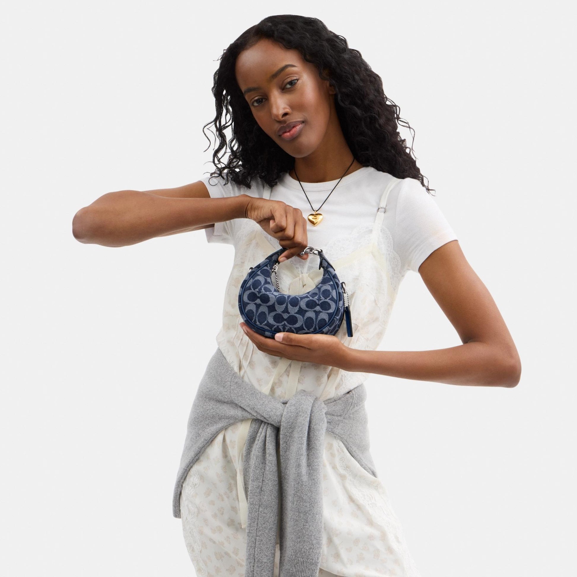 CAO04-JONIE BAG IN SIGNATURE DENIM-LH/Deep Blue Multi
