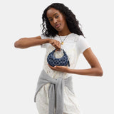 CAO04-JONIE BAG IN SIGNATURE DENIM-LH/Deep Blue Multi