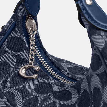CAO04-JONIE BAG IN SIGNATURE DENIM-LH/Deep Blue Multi