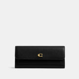 CAO17-Mila Long Flap Wallet-B4/Black