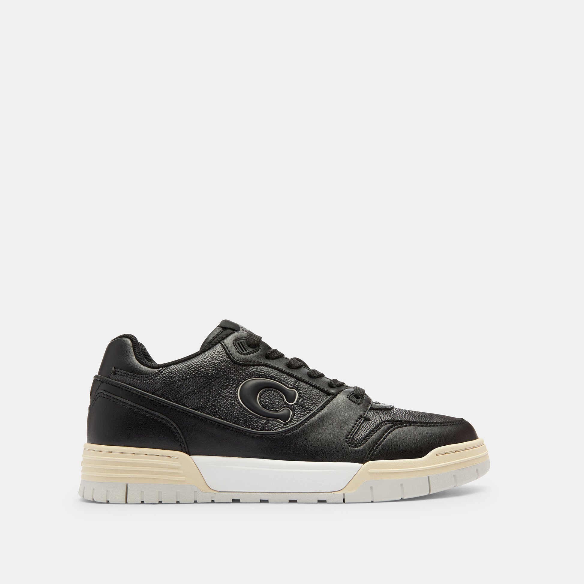 CAQ24-SOHO SNEAKER WITH SIGNATURE CANVAS-Charcoal/Black