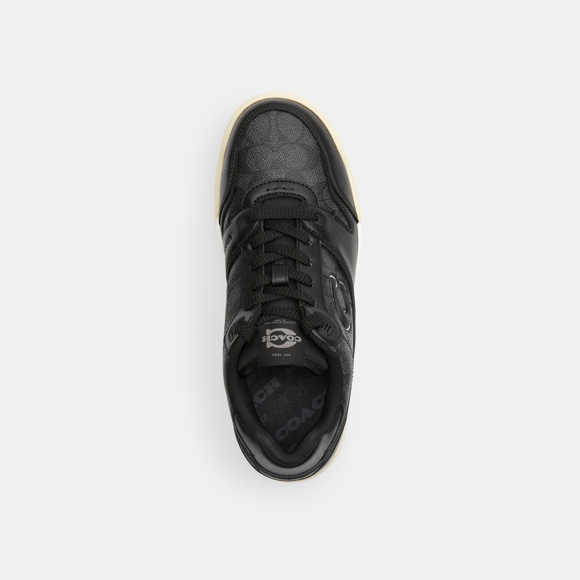 CAQ24-SOHO SNEAKER WITH SIGNATURE CANVAS-Charcoal/Black