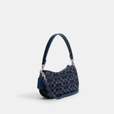 CAT48-Swinger Bag In Signature Denim-Lh/Deep Blue Multi