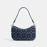 CAT48-Swinger Bag In Signature Denim-Lh/Deep Blue Multi