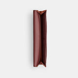 CAT55-MILA LONG FLAP WALLET IN SIGNATURE CANVAS-B4/Tan Caramel