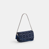 CAT60-Brook Flap Chain Bag In Signature Denim-Lh/Deep Blue Multi