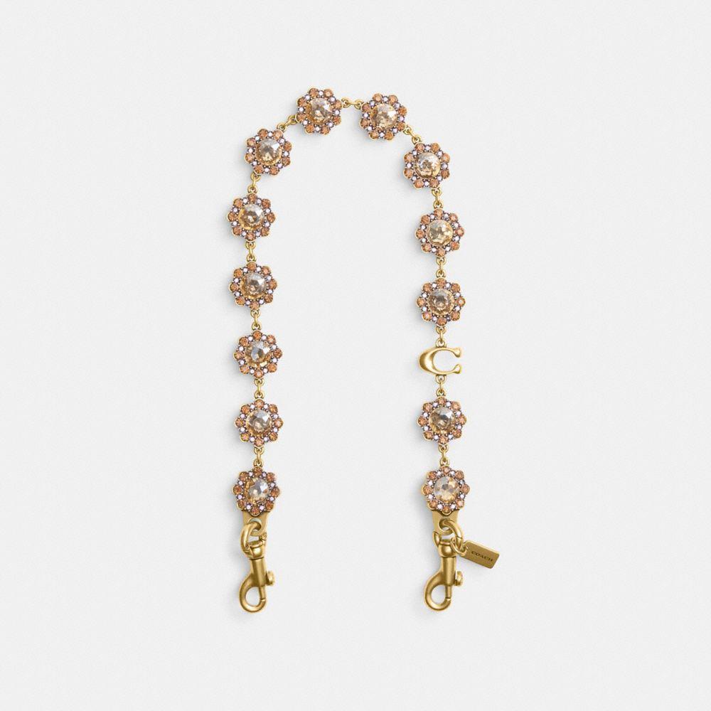 CAU47-Short Jewelry Chain Strap-B4/Yellow Multi