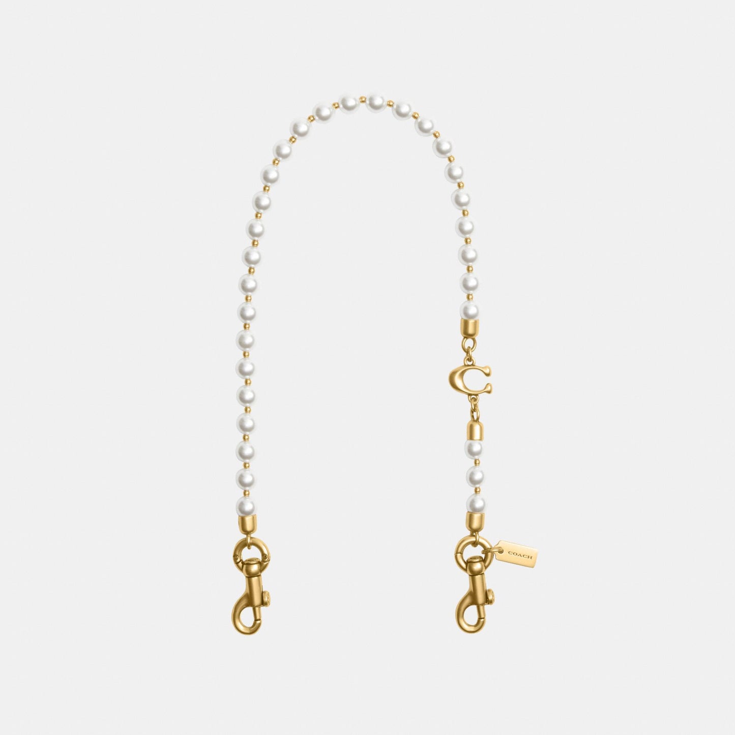 CAU48-Short Pearl Strap-B4/Chalk