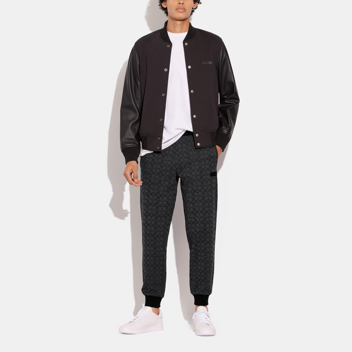 CB491-Essential Joggers In Signature-Charcoal Signature