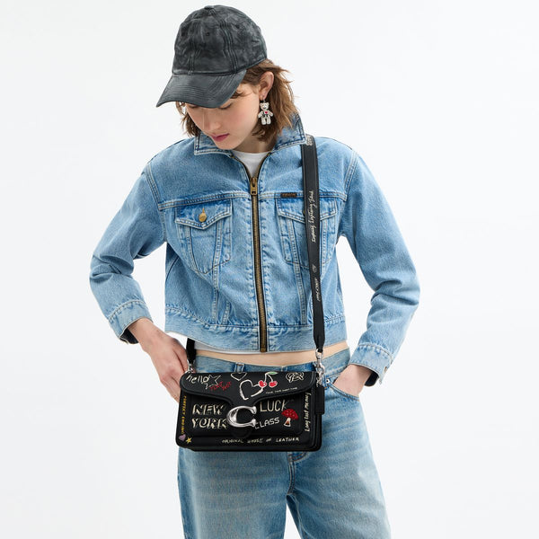 Tabby Shoulder Bag 26 With Sketch Print