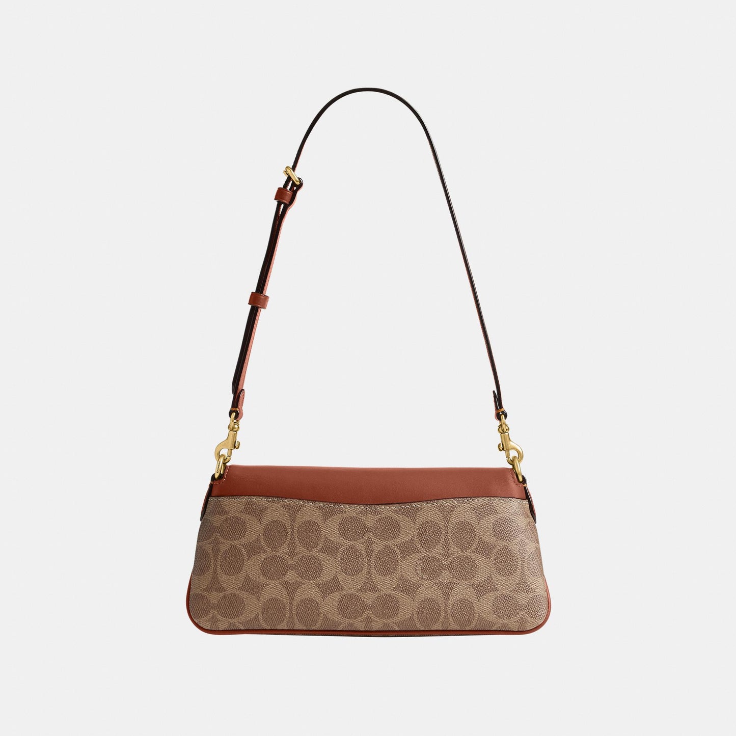 CBA83-Jet Shoulder Bag in Signature Canvas-B4/Tan Caramel