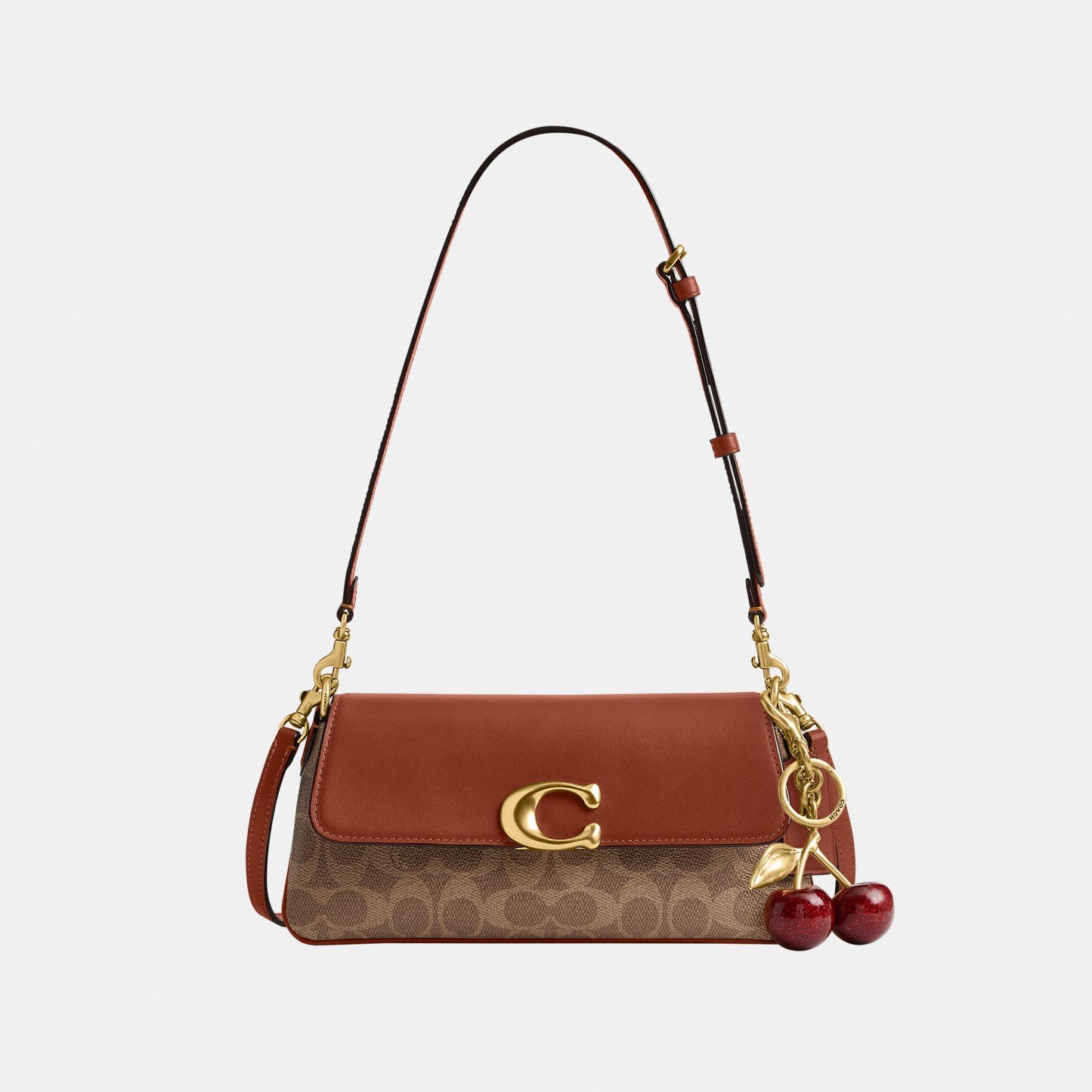 CBA83-Jet Shoulder Bag in Signature Canvas-B4/Tan Caramel