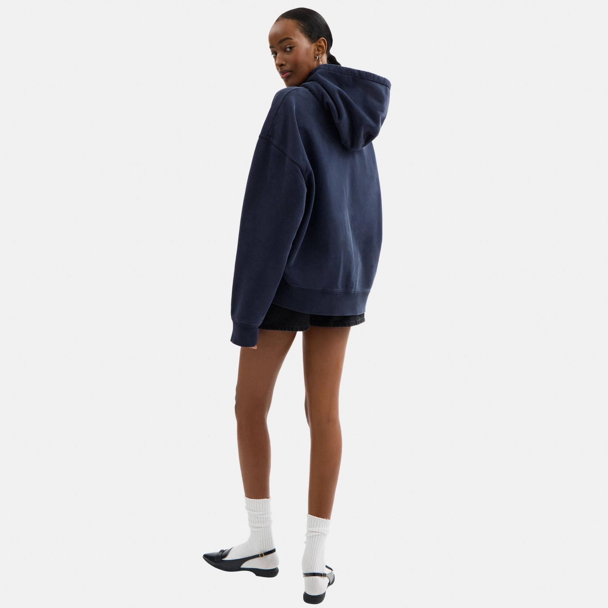 CBD23-Horse and Carriage Hoodie-Navy Blue